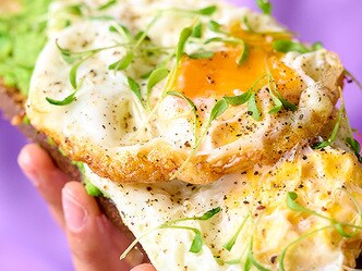 Jammy egg toast