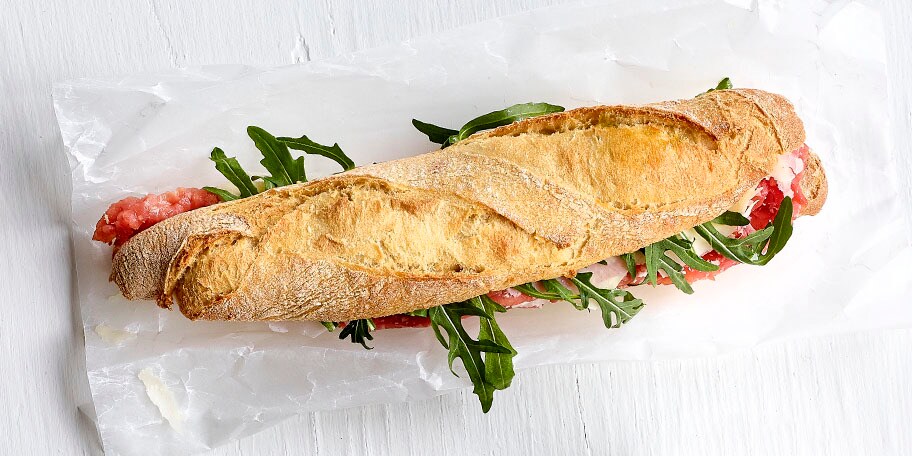 Sandwich met carpaccio