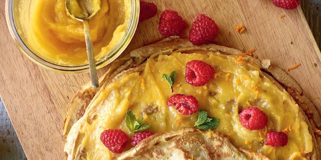 Pannenkoeken met lemon curd