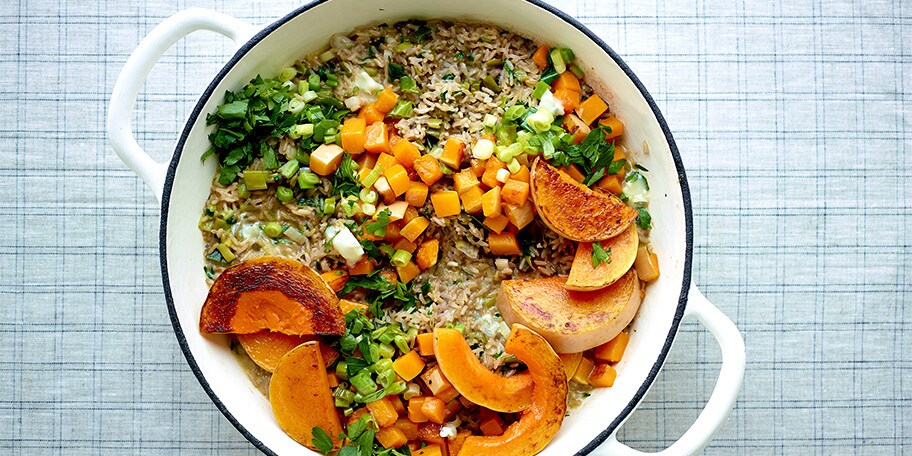 Risotto au butternut et au gorgonzola