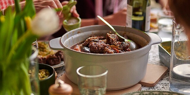 Lamsstoofpot met Zuiderse groenten