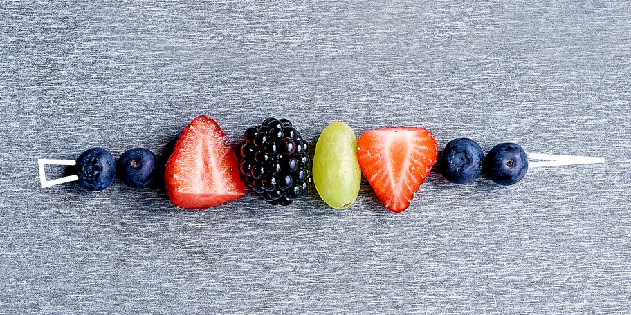 Fruitbrochette (met chocolade ... Of niet)