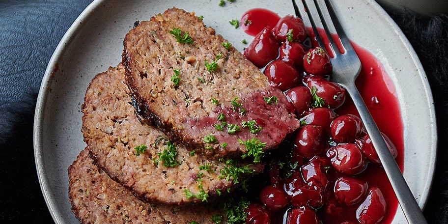 Pain de viande aux cerises