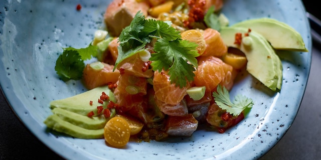 Ceviche de saumon aux fruits de la passion