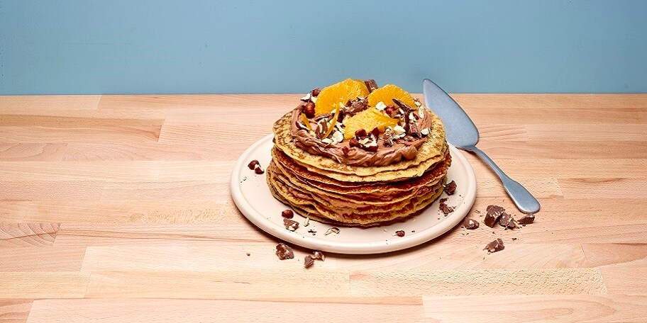 Gâteau de crêpes à la mousse de Nutella®