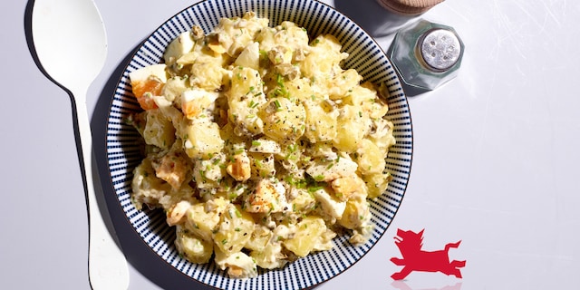 Salade de pommes de terre et d’œufs durs tartare