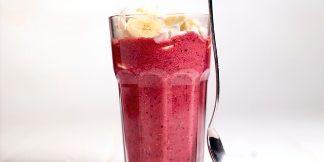 Milkshake aux fruits rouges