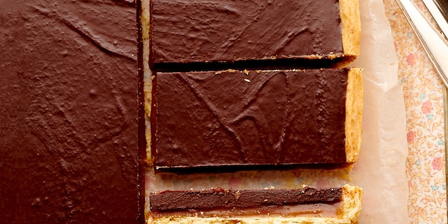 Chocoladetaart met zoute karamel