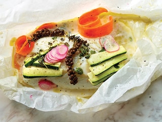 Papillotes de cabillaud aux légumes croquants