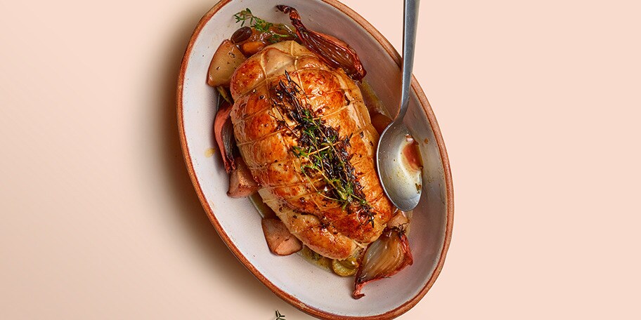 Rôti de dinde au thym