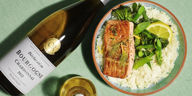 Zalm met broccolini en rijst