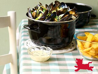 Moules marinière et sauce maison