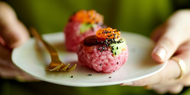 Sushi balls à la truite saumonée