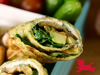 Tortilla-wraps de courgette faits maison