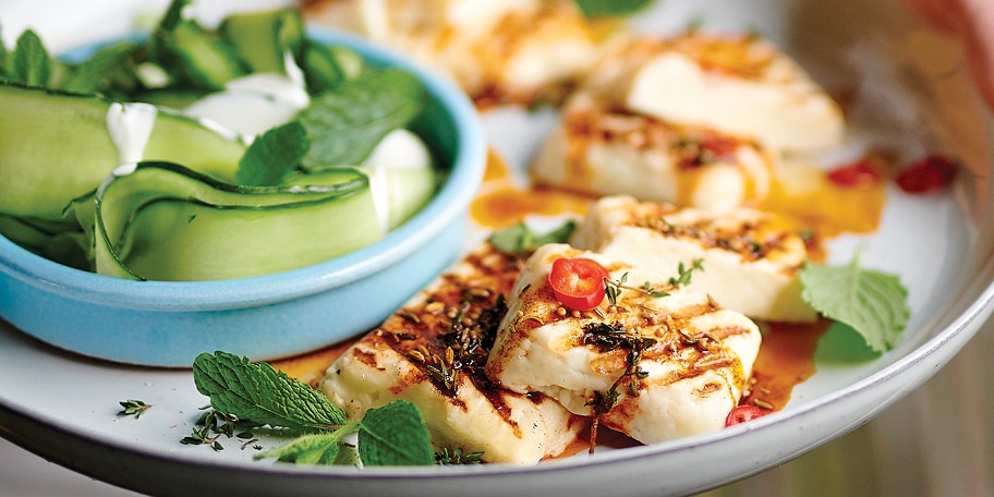 Halloumi grillé aux épices orientales