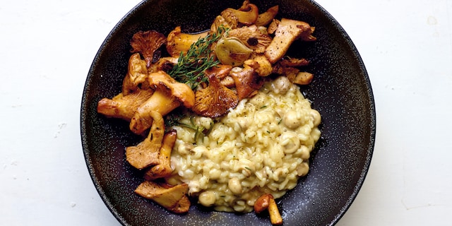 Risotto aux girolles et au pecorino