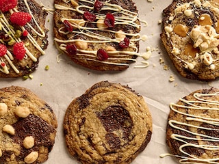 Chewy cookies au chocolat noir et au beurre salé