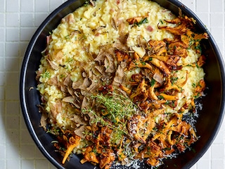 Risotto aux panais, girolles et truffe