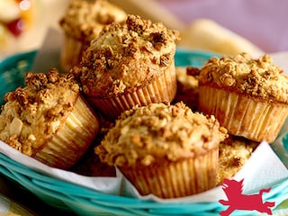 Muffins met appel en granola