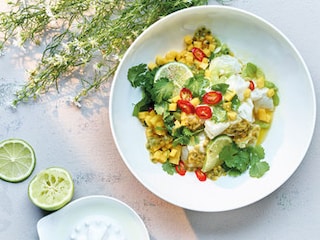 Ceviche de cabillaud à la mangue et au citron vert