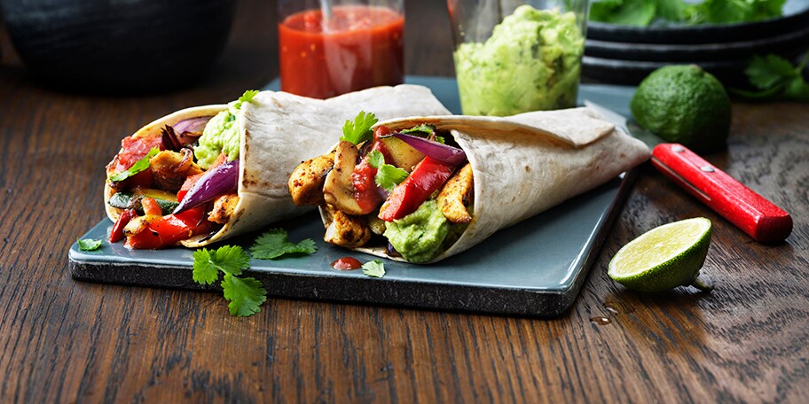 Taco's met kip en avocado