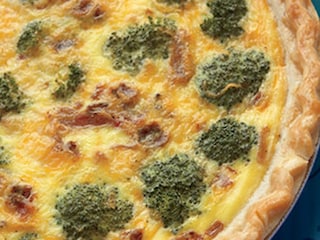 Quiche met spek en broccoli