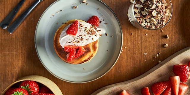 Pancakes met Aardbei Skyr