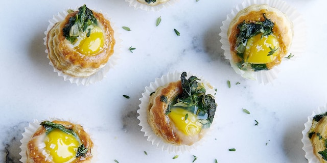 Mini-bouchées aux oeufs de caille