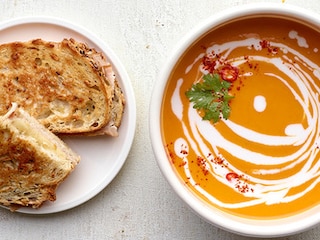 Soupe de carottes au lait de coco et au gingembre