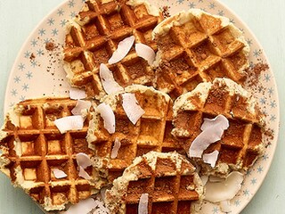 Gaufres aux bananes et au coco