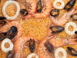 Paella au barbecue