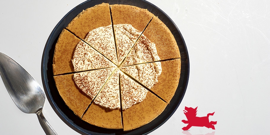 Cappuccino cheesecake met speculaas