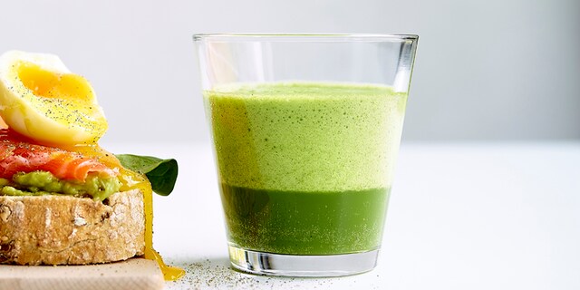 Jus de pomme aux épinards