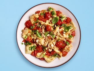 Tortellonis ricotta-épinards et sauce express aux tomates cerise 