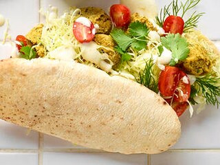 Pita-falafels à la mode soudanaise