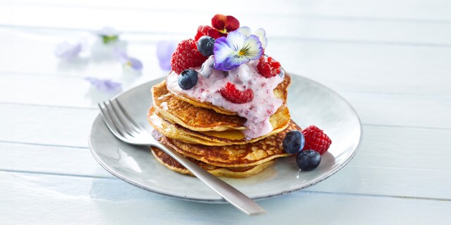 Crêpes à la banane avec Arla Skyr