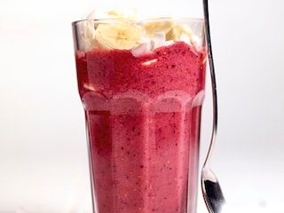 Milkshake met rode vruchten