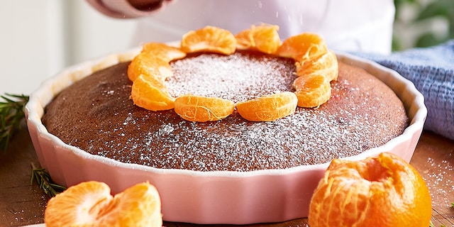 Gâteau au spéculoos et aux clémentines