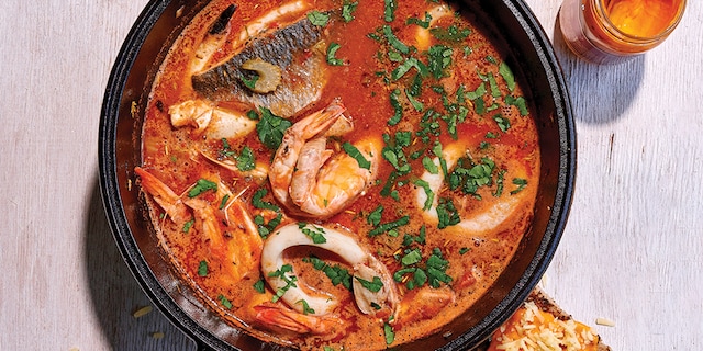 Bouillabaisse op de barbecue