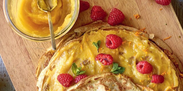 Crêpes au lemon curd