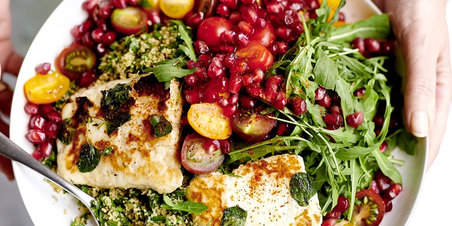 Taboulé à l'halloumi