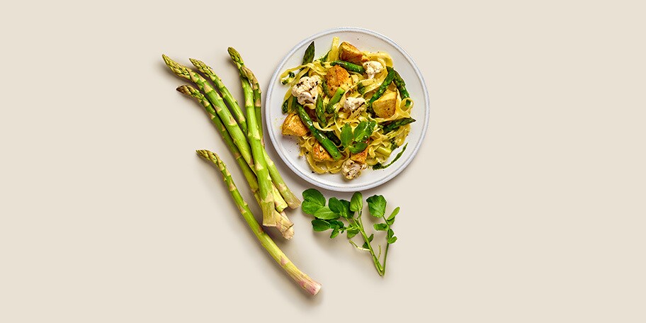 Pasta met Belgische bio kip
