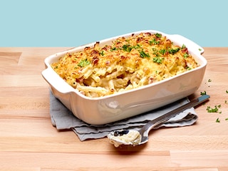 Macaroni met ham en kaas Plat National