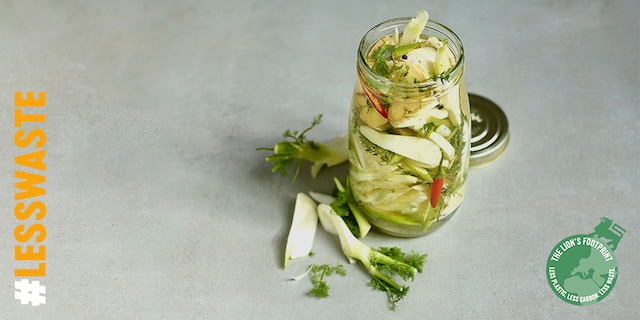 Pickles de fenouil au thym et au gingembre