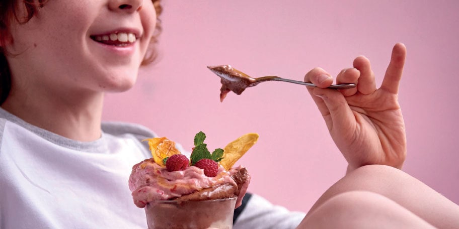 Trio de glaces faciles, sans sorbetière