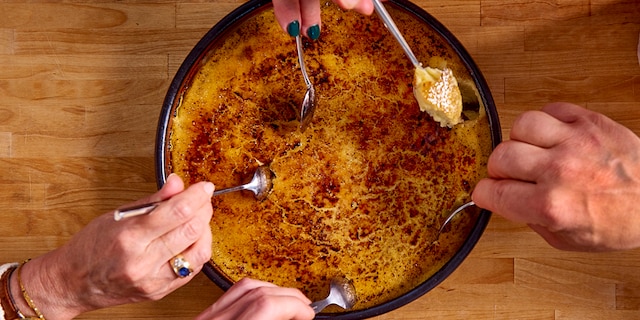 Crème brûlée met vanille