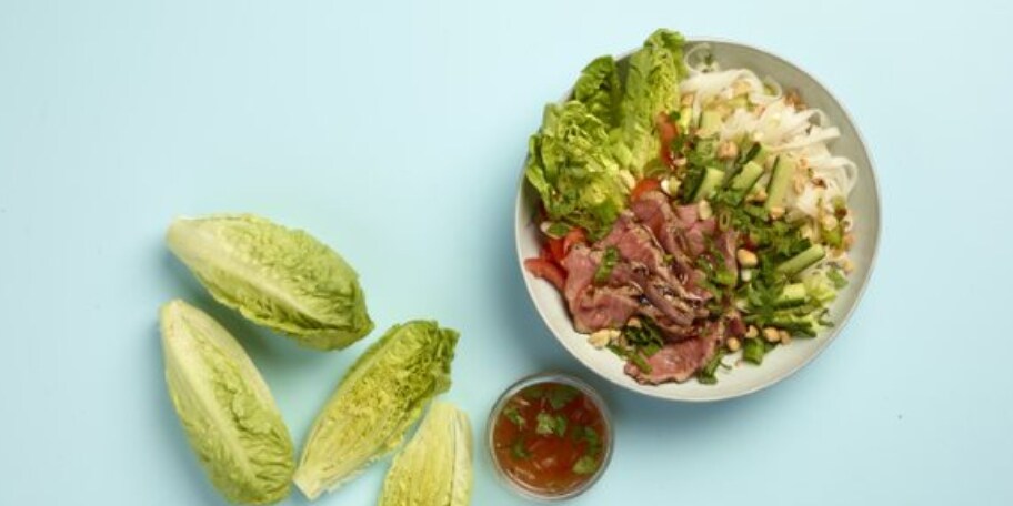 Thaise salade met gegrild rundvlees