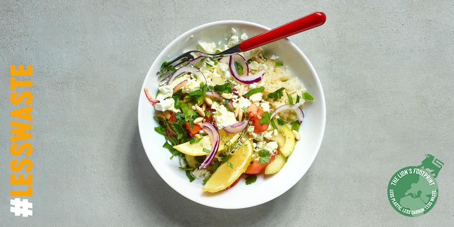 Rijstsalade met feta