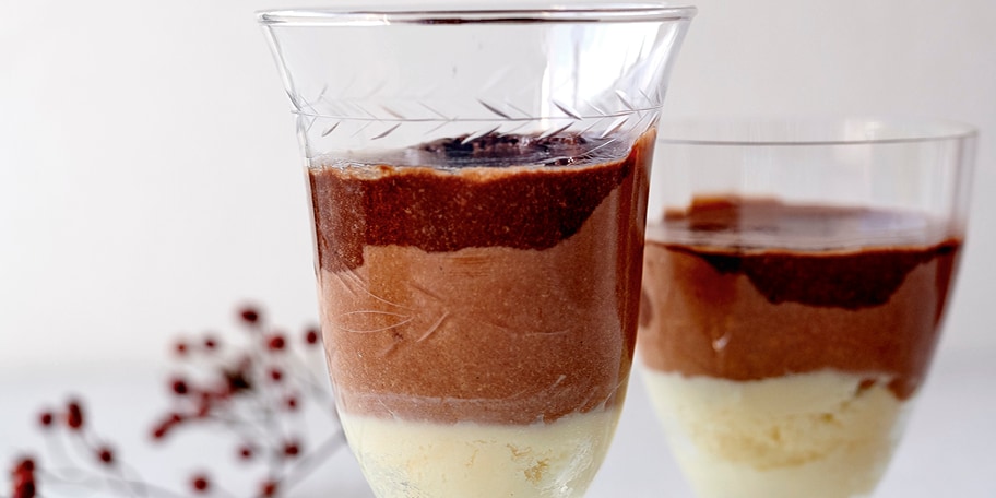 Trio van chocolademousse