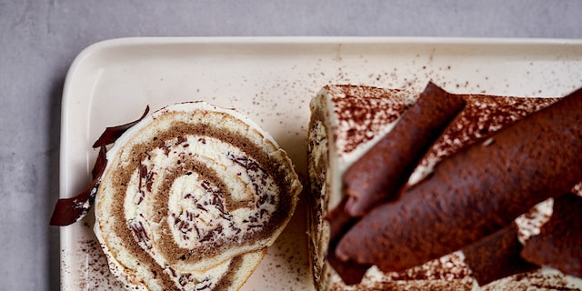 Bûche roulée au tiramisu